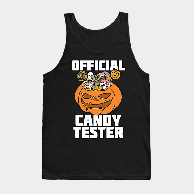 Halloween Official Candy Tester Tank Top by Tatjana  Horvatić